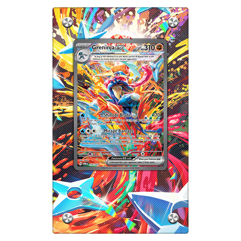 Greninja ex 214/167 - Pokémon Extended Artwork Protective Display Case