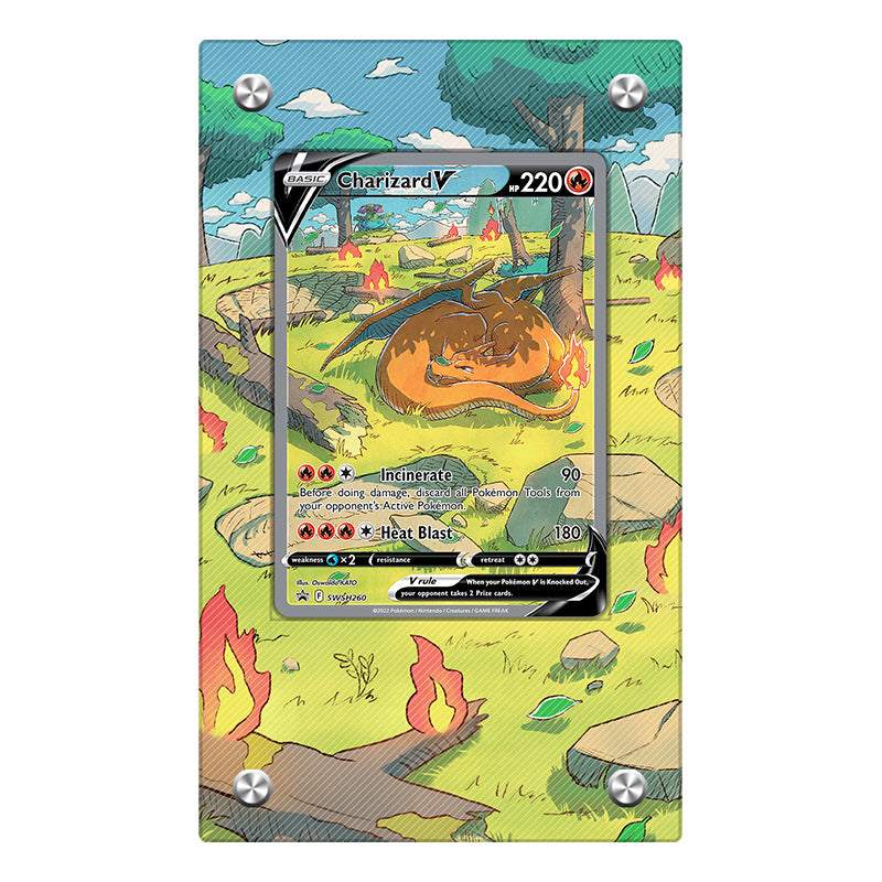Charizard SWSH 260 - Pokémon Extended Artwork Protective Card Display Case