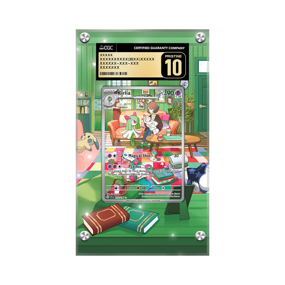 Kirlia 212/198 - Pokémon CGC Extended Artwork Protective Card Display Case