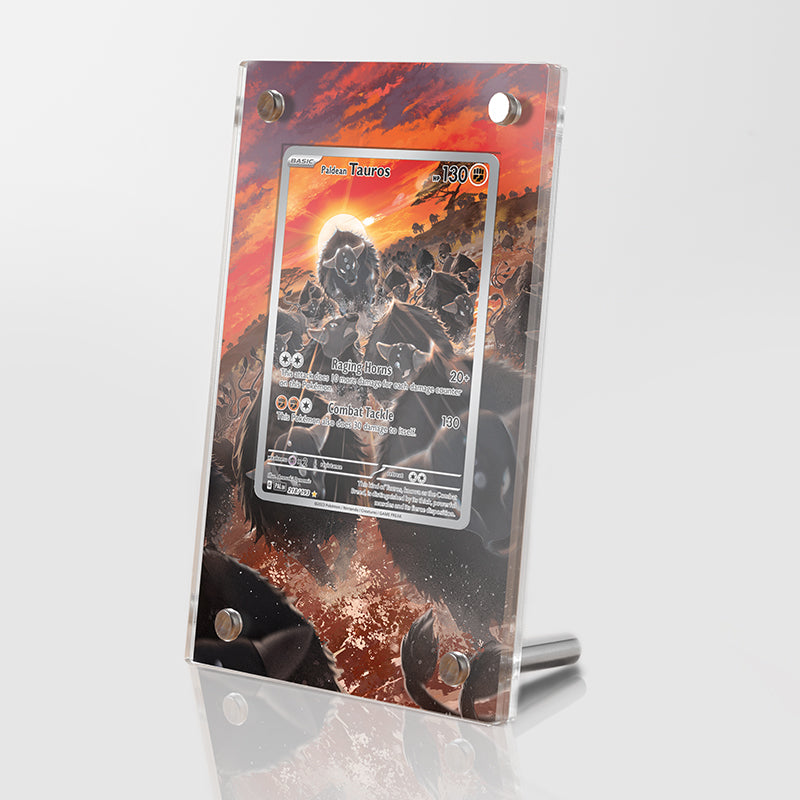 Paldean Tauros 218/193 - Pokémon Extended Artwork Protective Card Display Case