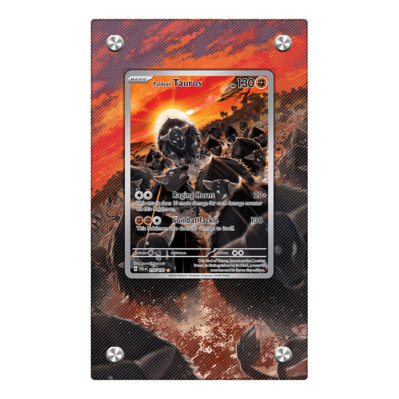 Paldean Tauros 218/193 - Pokémon Extended Artwork Protective Card Display Case