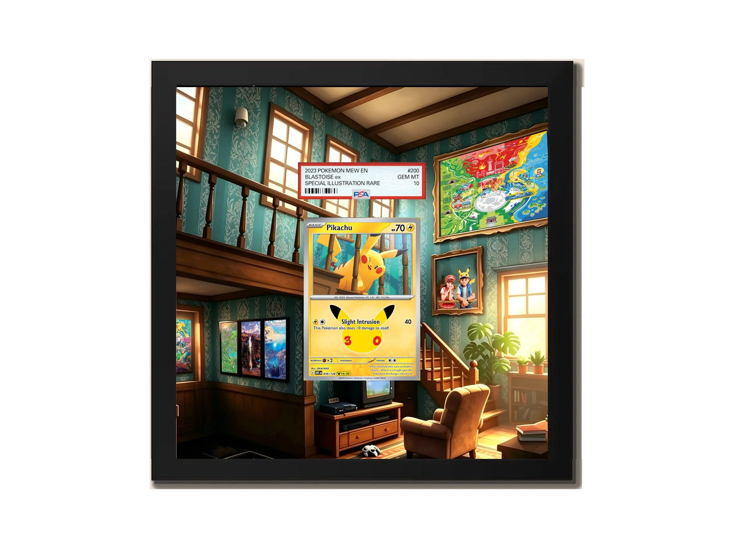 Pikachu - 036/128 - ME: 30th Celebration - Extended artwork Metal Frame