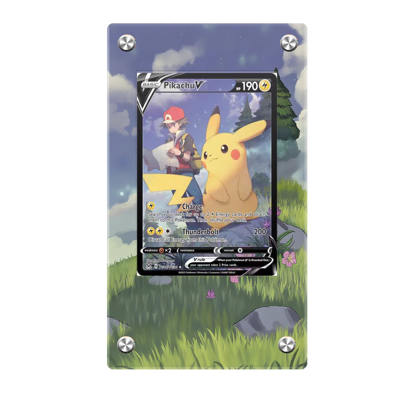 Pikachu V - SWSH11 - Pokémon Extended Artwork Protective Card Display Case