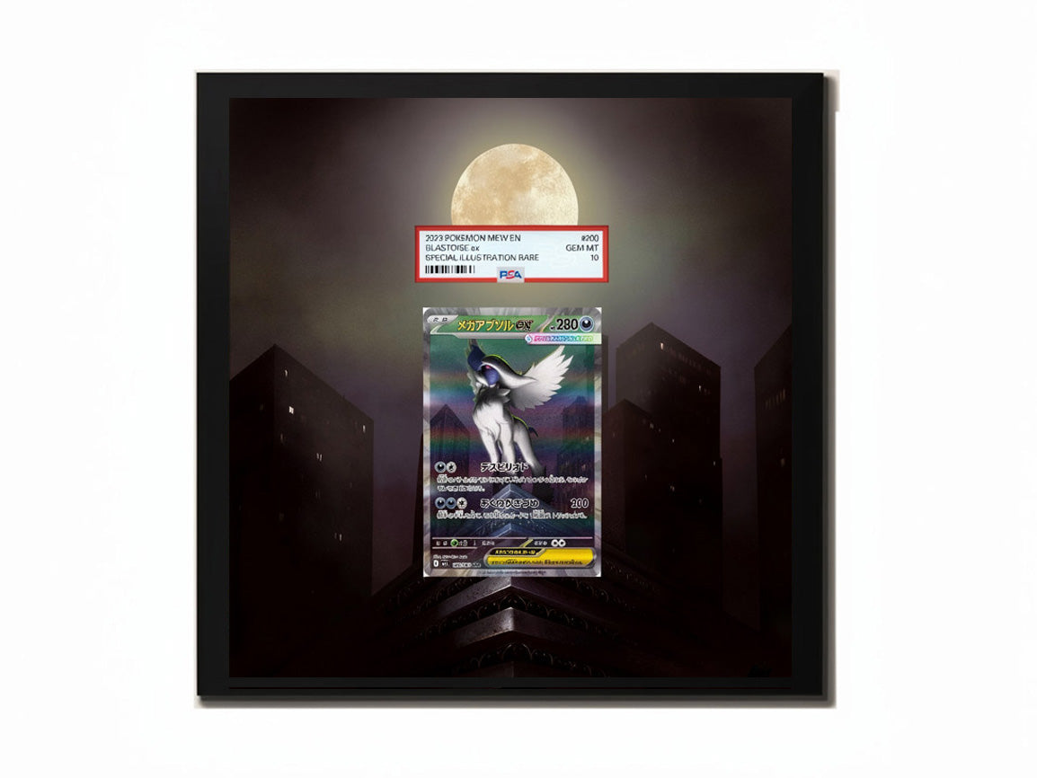 Mega Absol ex 180/132 - Extended Artwork Metal Frame