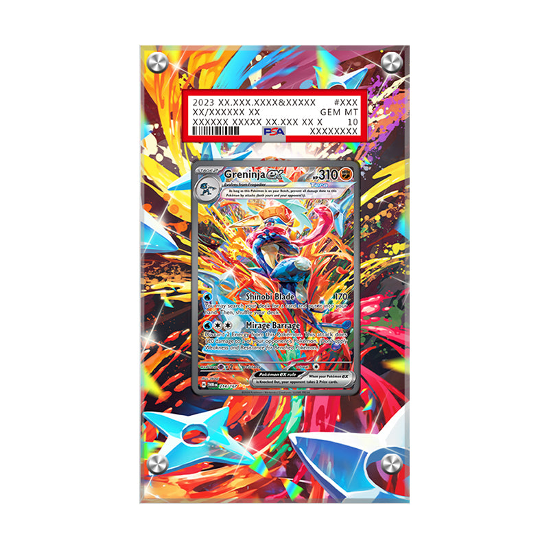 Greninja ex 214/167 - Pokémon PSA Extended Artwork Protective Card Display Case
