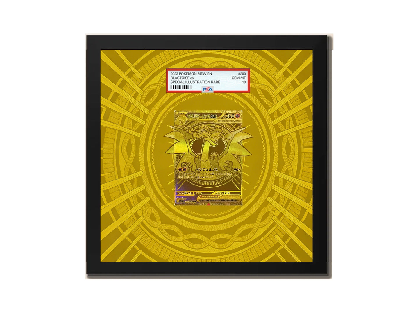 Mega Charizard X ex - 116/080 - Extended artwork Metal Frame