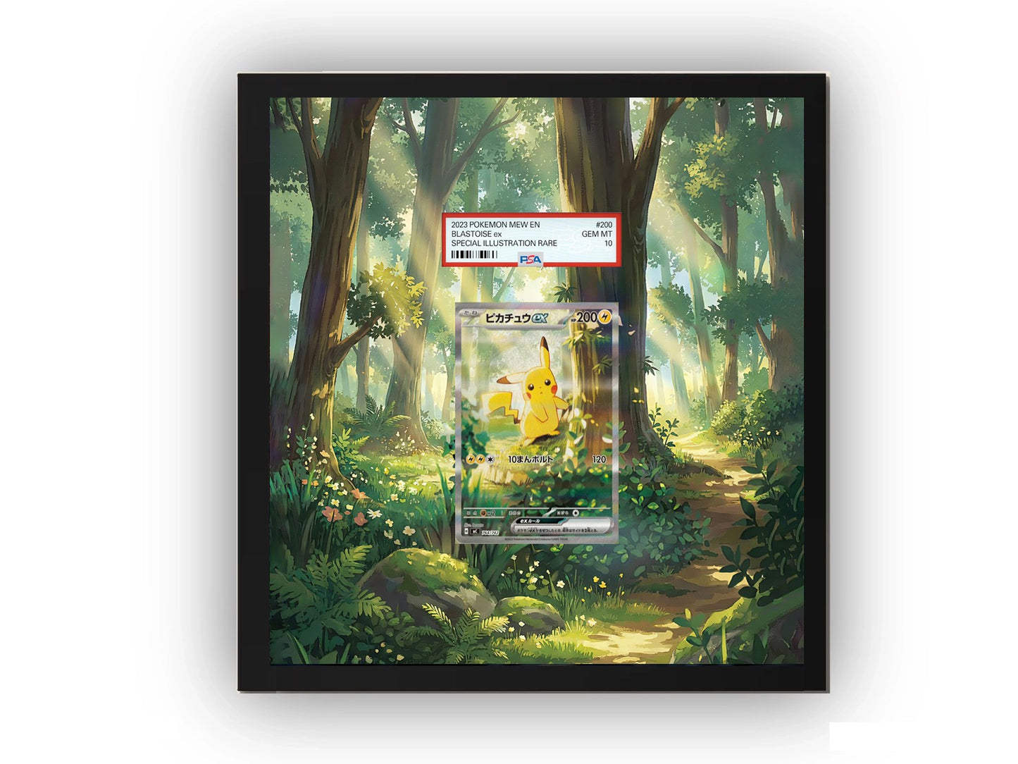 Pikachu ex 276 / 217 - Extended artwork Metal Frame