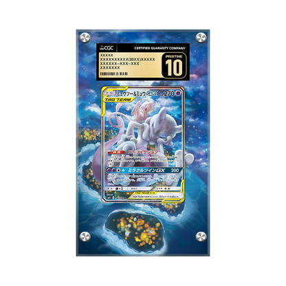 Mewtwo & Mew GX Sm191 Pokémon Extended Artwork Protective Card Display Case Psa/cgc/raw