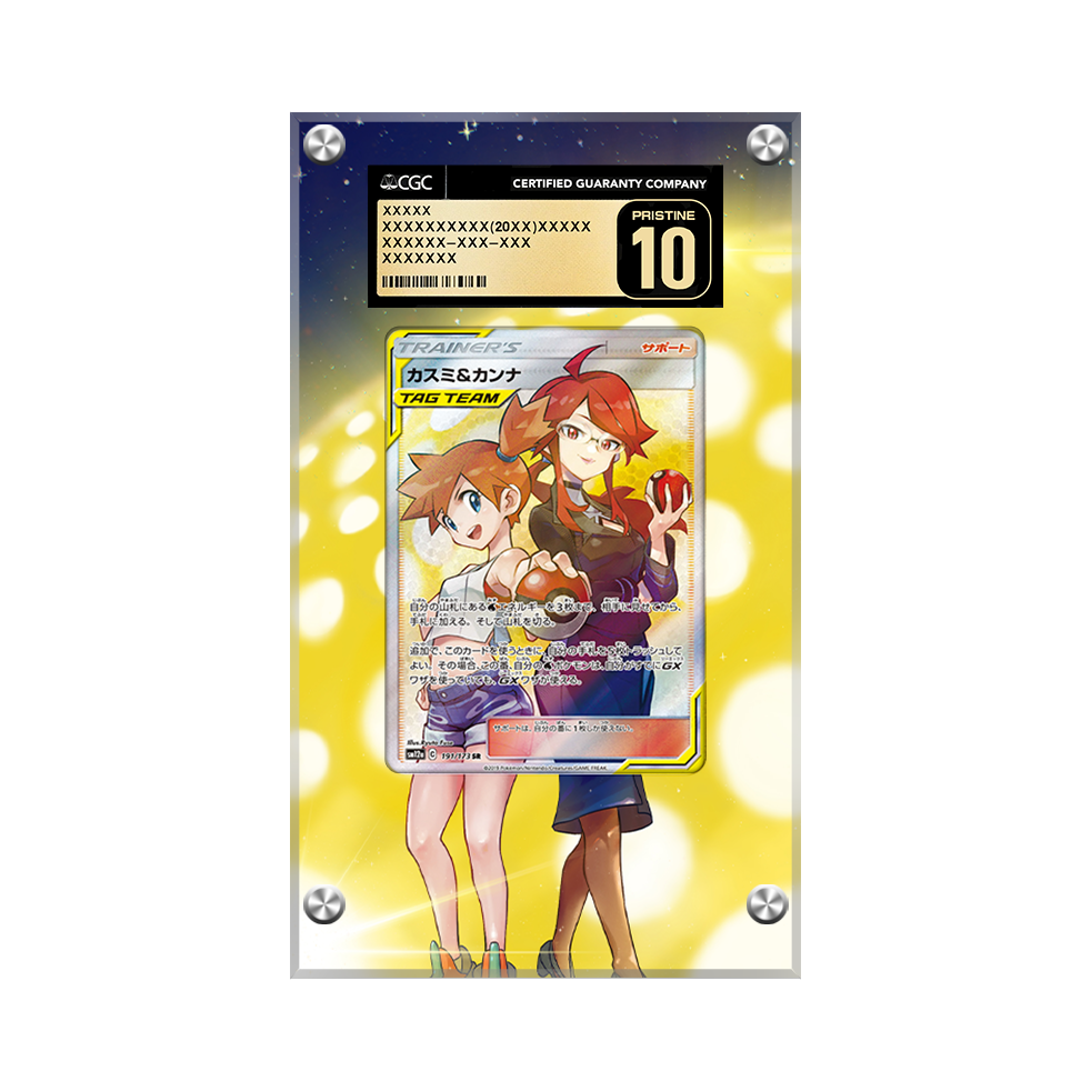 Misty & Lorelei (japanese) 191/173 Pokémon Extended Artwork Display Case Psa/cgc/raw