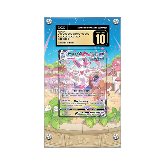 Sylveon VMAX 212/203 Pokémon Extended CGC Artwork Protective Card Display Case