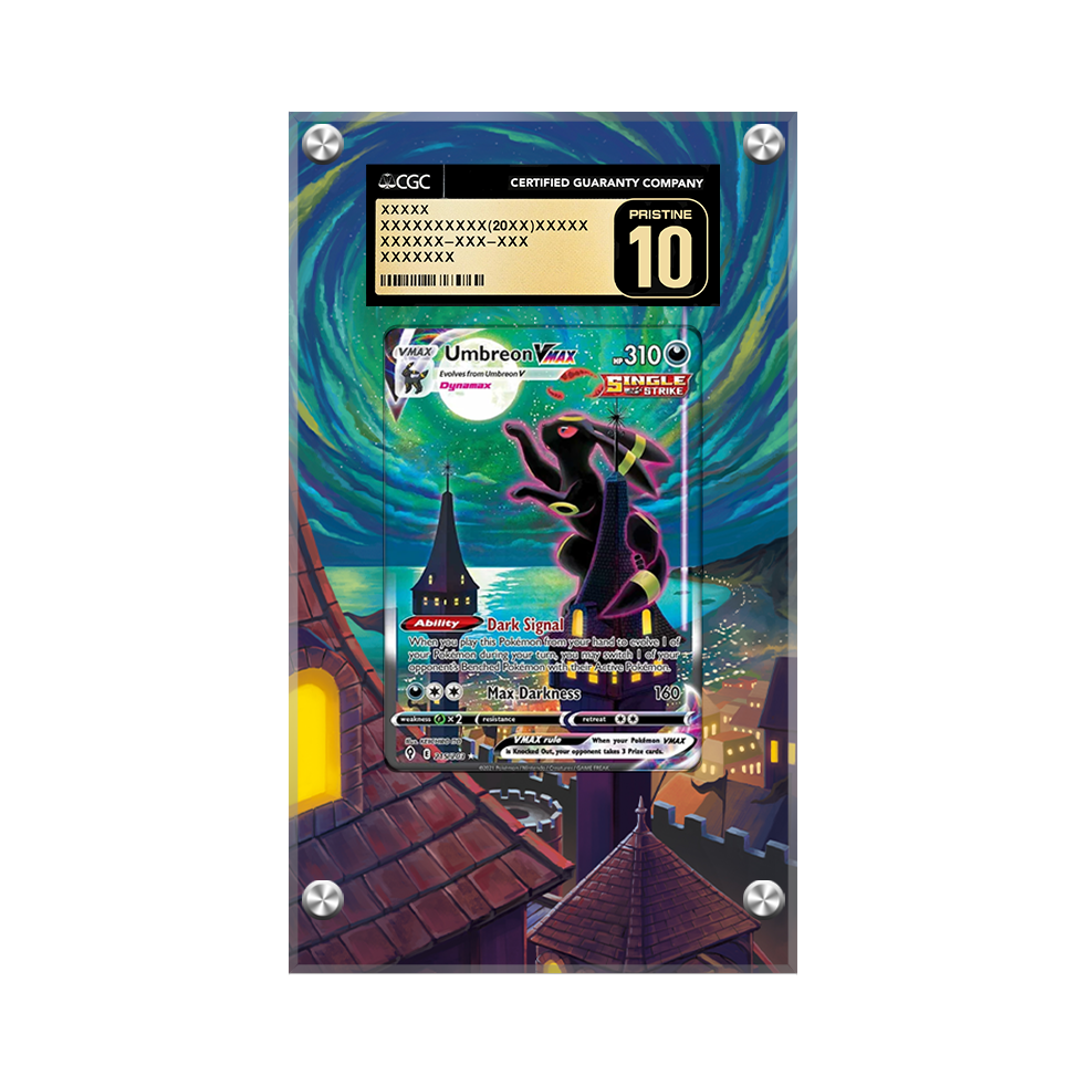 Umbreon VMAX 215/203 Pokémon Extended Artwork Protective Card Display Case Psa/cgc/raw