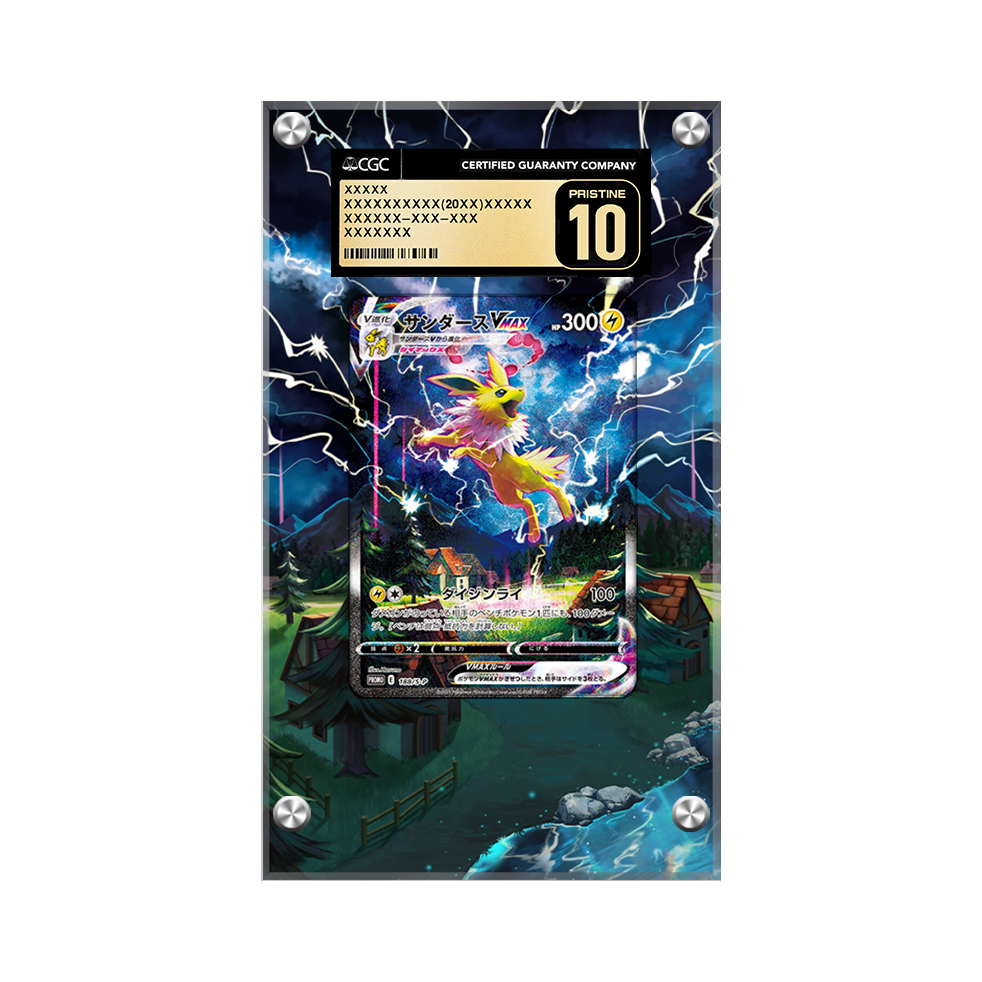 Jolteon VMAX Swsh184 Pokémon Extended Artwork Protective Card Display Case Psa/cgc/raw