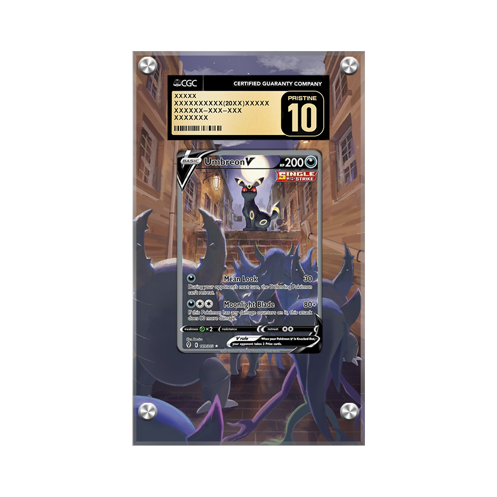 Umbreon V 189/203 Pokémon Extended Artwork Protective Card Display Case PSA/CGC/RAW