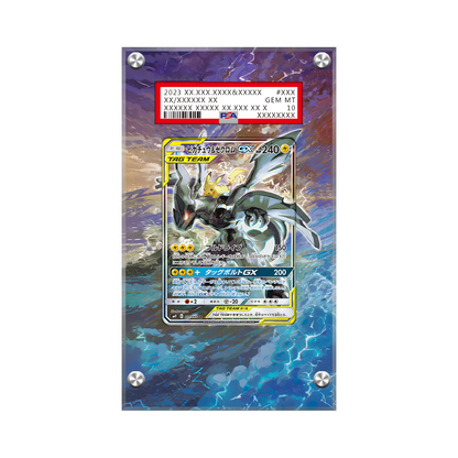 Pikachu & Zekrom GX Sm168 Pokémon Extended Artwork Protective Card Display Case Psa/cgc/raw
