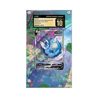 Vaporeon V Swsh181 Pokémon Extended Artwork Protective Card Display Case Psa/cgc/raw