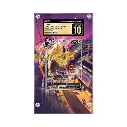 Jolteon V Swsh183 Pokémon Extended Artwork Protective Card Display Case Psa/cgc/raw