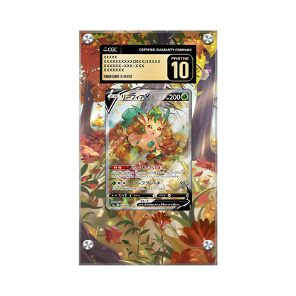 Leafeon V 167/203 Pokémon Extended Artwork Protective Card Display Case Psa/cgc/raw
