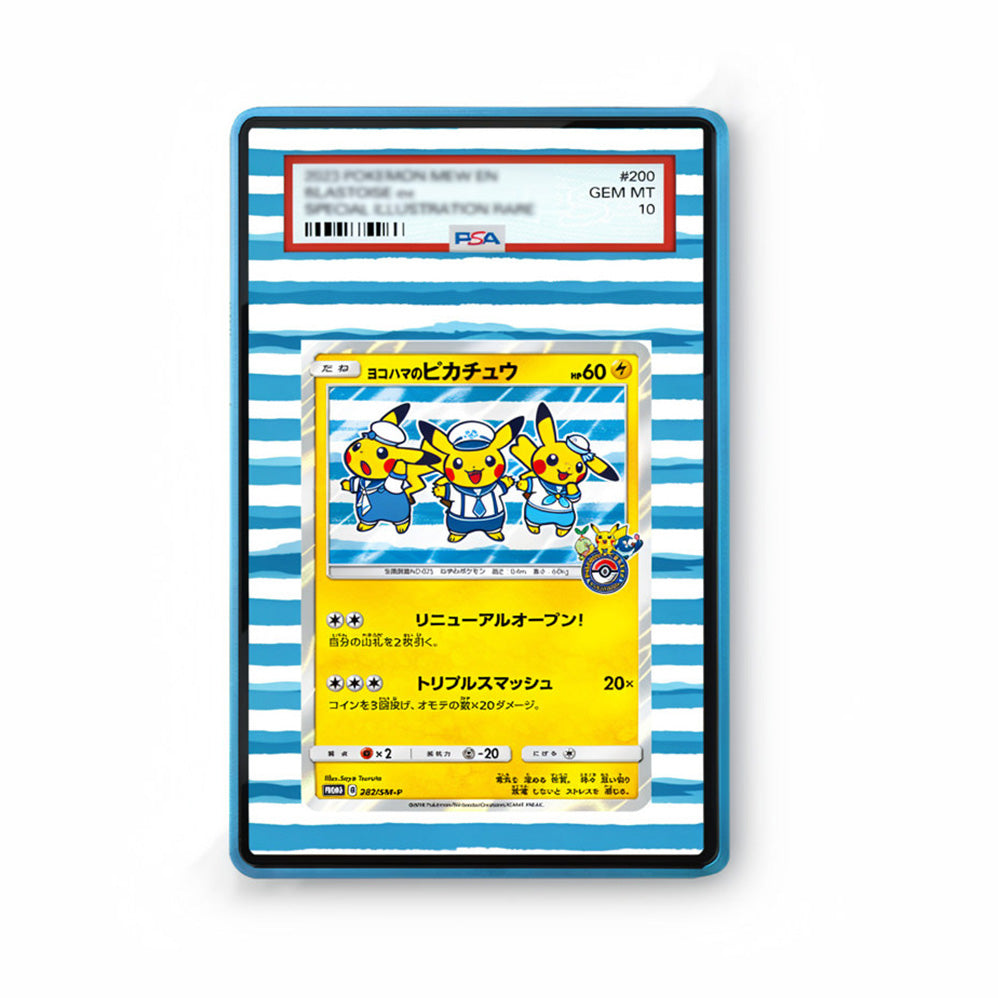 Yokohama's Pikachu - Gradeguardian Extended Artwork For Psa / Cgc / Bgs / Tag