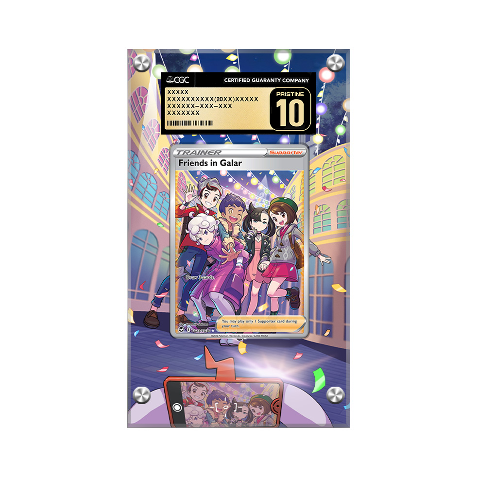 Friends In Galar Tg23 Pokémon Extended Artwork Protective Card Display Case Psa/cgc/raw