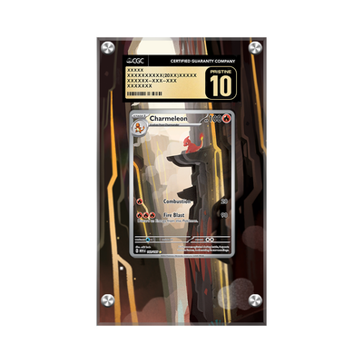 Charmeleon 169/165 - Pokémon CGC Extended Artwork Protective Card Display Case