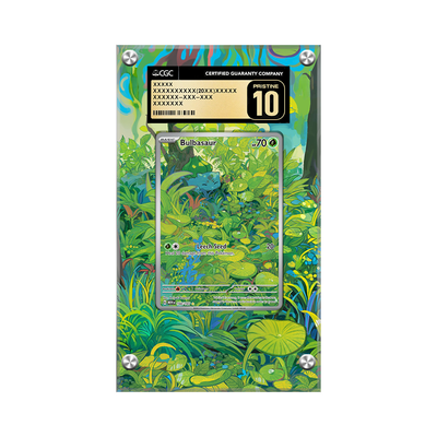 Bulbasaur 166/165 - Pokémon CGC Extended Artwork Protective Card Display Case