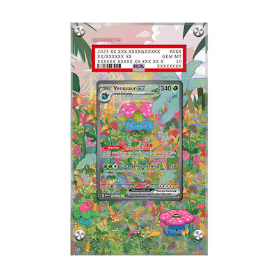 Venusaur ex 198/165 - Pokémon PSA Extended Artwork Protective Card Display Case