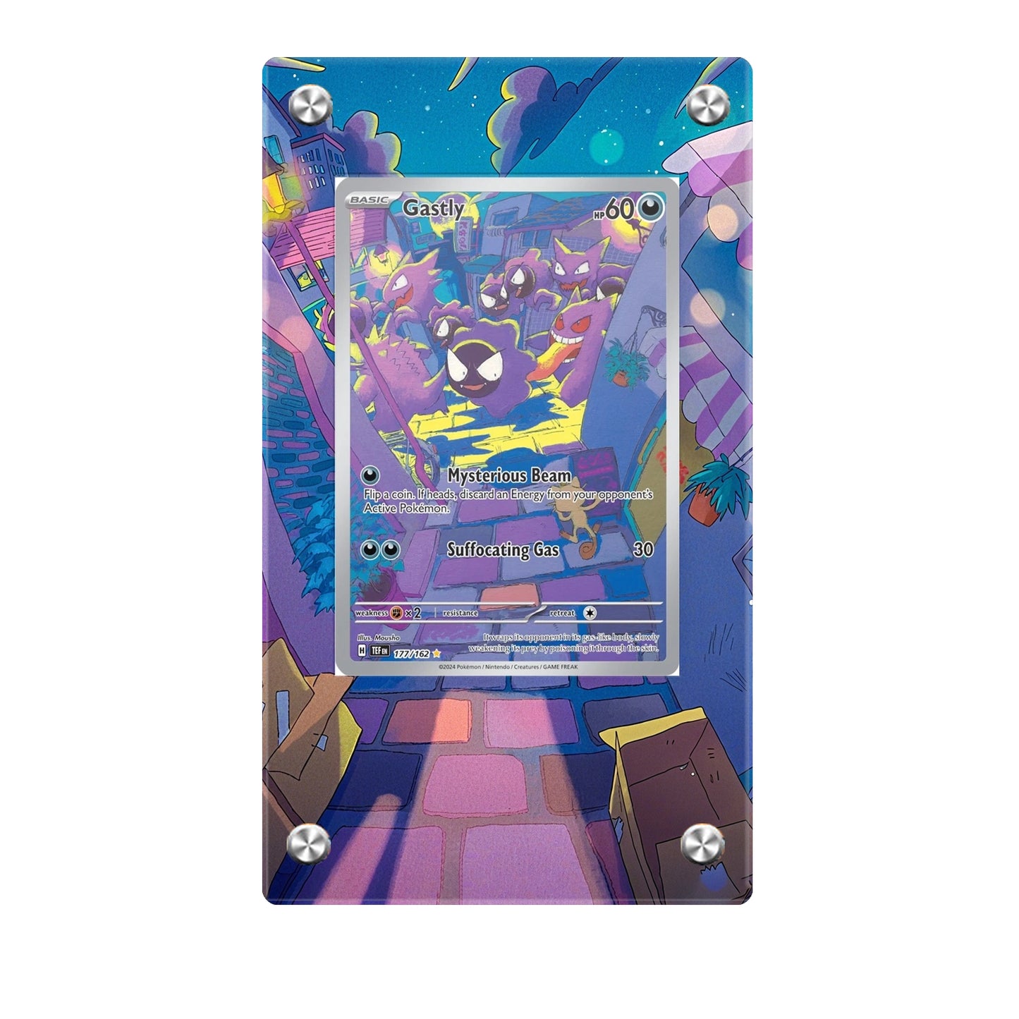 Gastly 177/162 - Pokémon Extended Artwork Protective Card Display Case