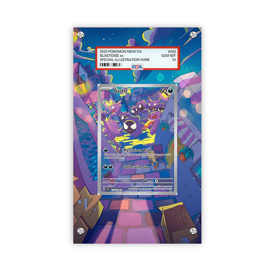 Gastly 177/162 - Pokémon PSA Extended Artwork Protective Card Display Case