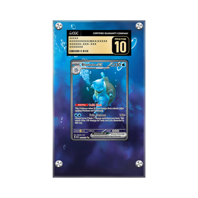 Blastoise ex 200/165 - Pokémon CGC Extended Artwork Protective Card Display Case