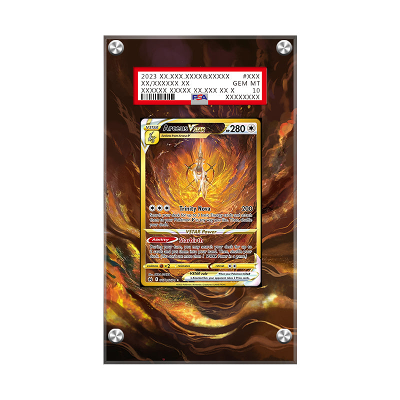 Crown Zenith Gold Cards Set - Pokémon Extended Artwork Protective Display Case Psa/cgc/raw