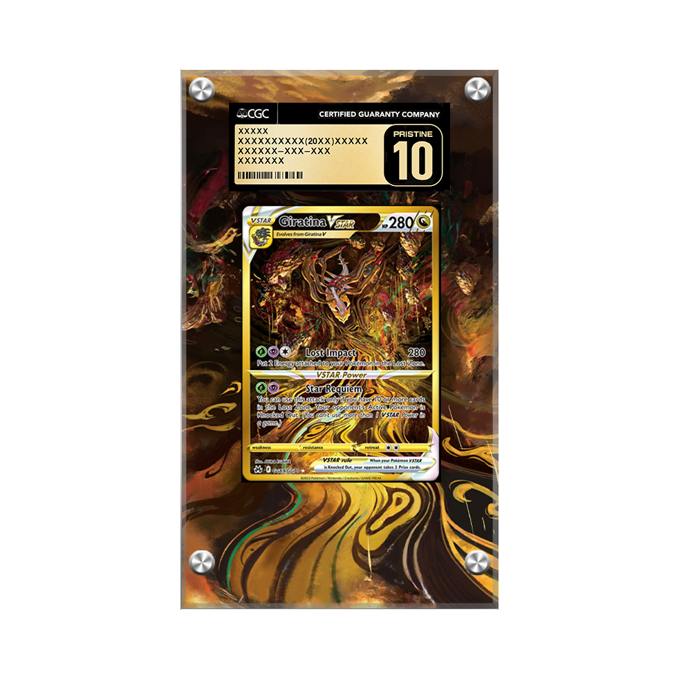 Giratina VSTAR Gg69/gg70 - Pokémon Extended Artwork Protective Display Case Psa/cgc/raw