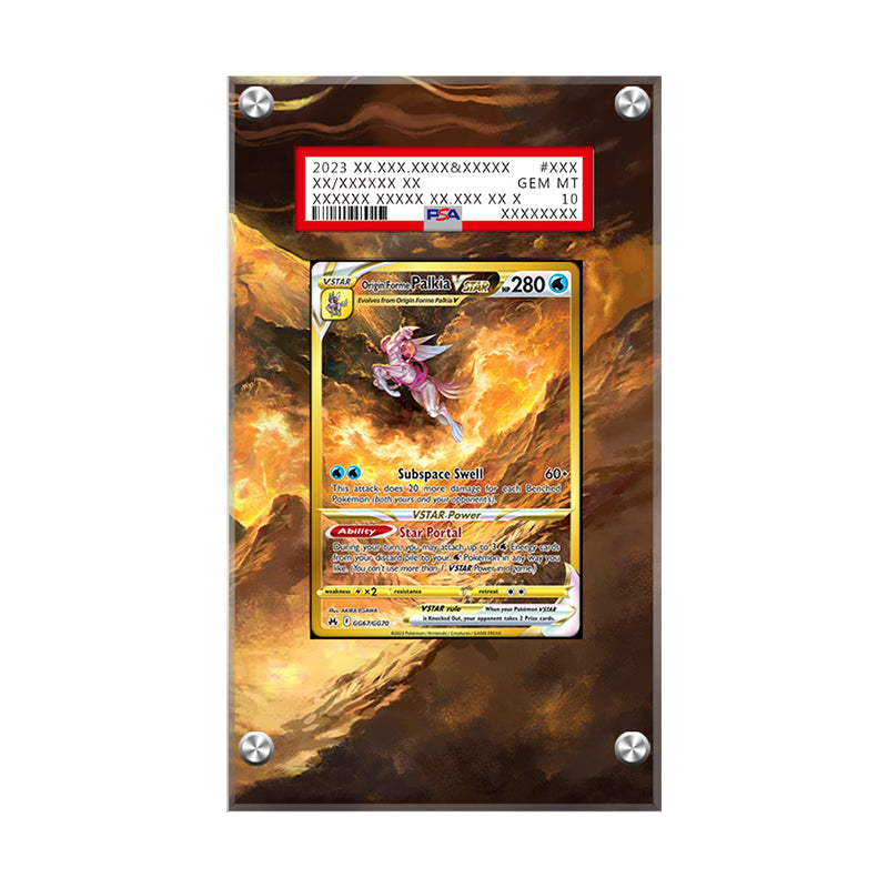 Crown Zenith Gold Cards Set - Pokémon Extended Artwork Protective Display Case Psa/cgc/raw