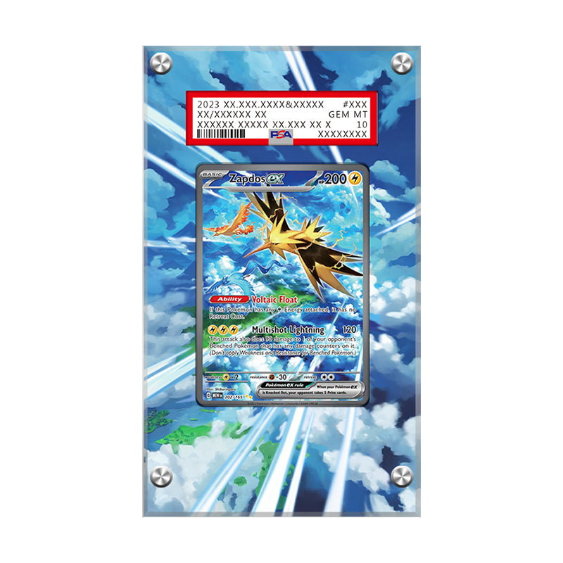Zapdos 202/165 - Pokémon Extended Artwork Protective Display Case Psa/cgc/raw