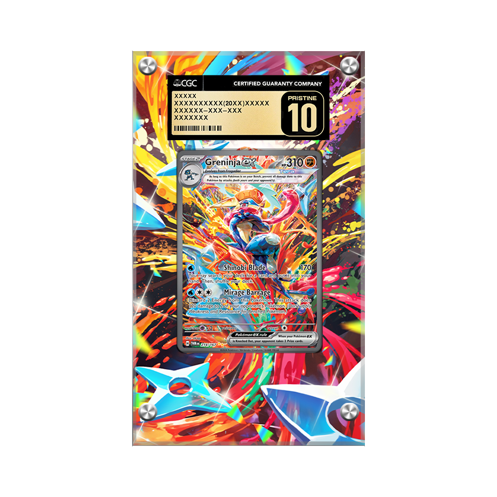 Greninja EX 214/167 - Pokémon Extended Artwork Protective Display Case Psa/cgc/raw