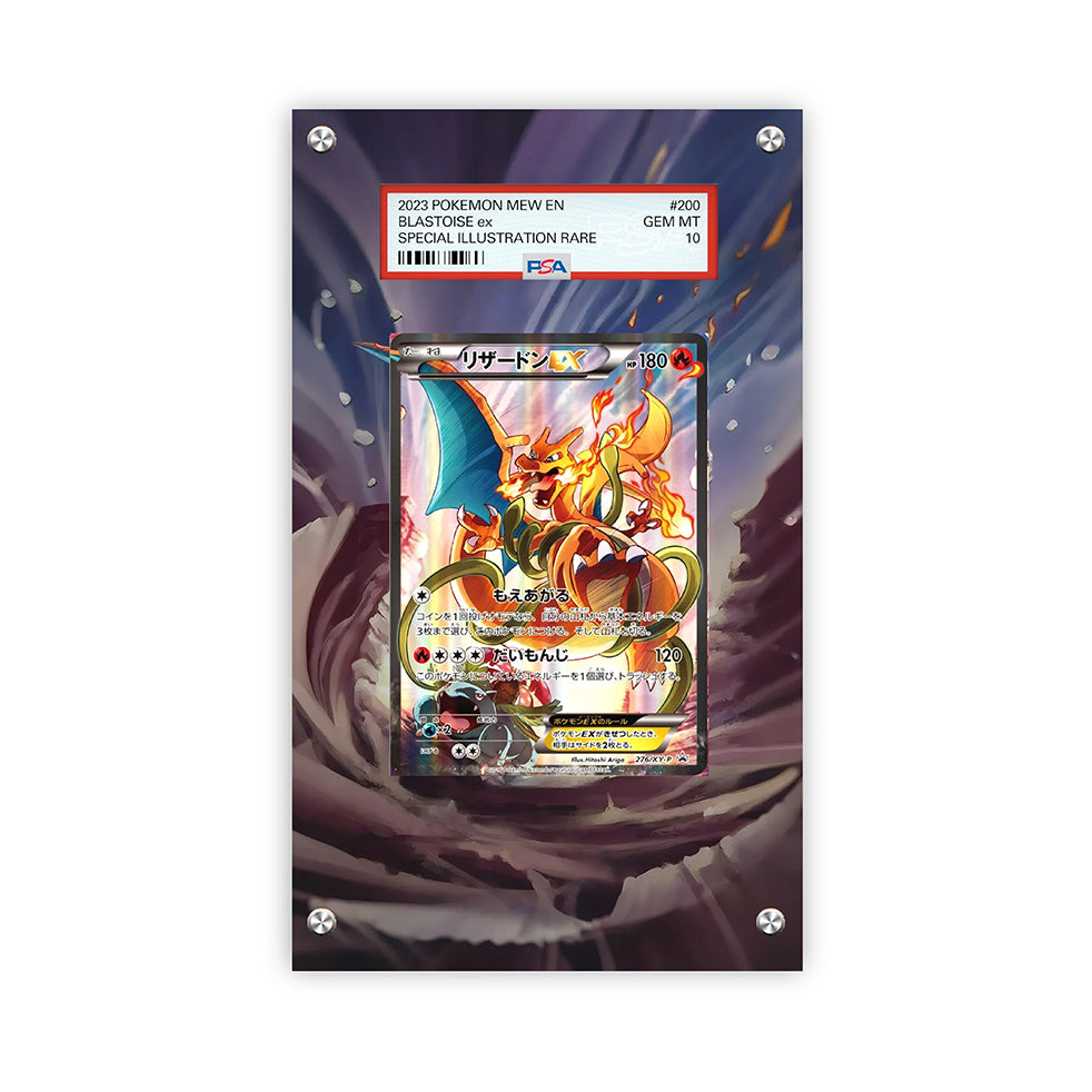 Charizard EX XY-P 276 - Pokémon PSA Extended Artwork Protective Card Display Case
