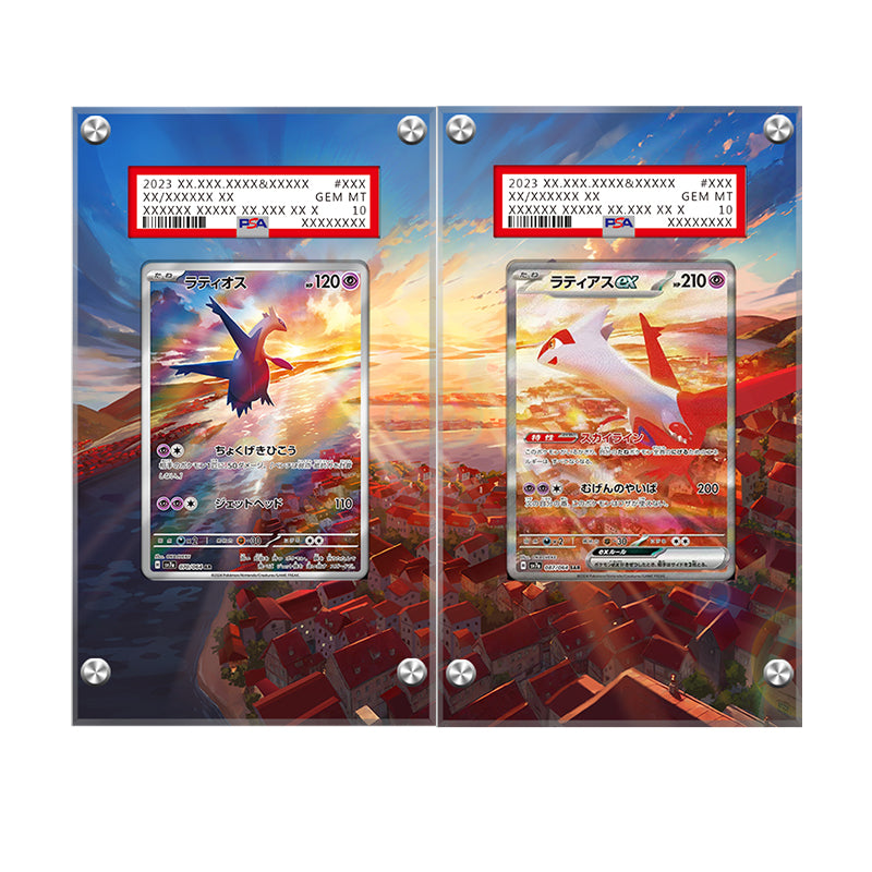 Latias & Latios Bundle - Pokémon Extended Artwork Protective Display Case Psa/cgc/raw