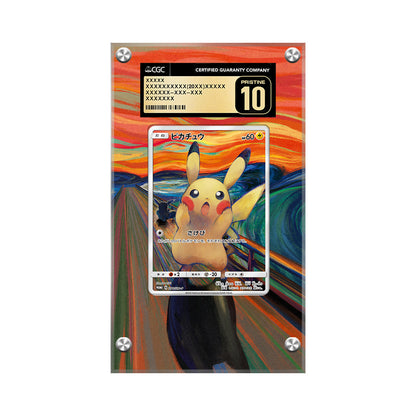 Pikachu 288/sm-p Scream Munch - Pokémon Extended Artwork Protective Display Case Psa/cgc/raw