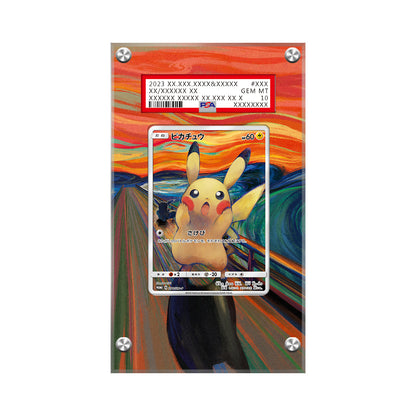 Pikachu 288/sm-p Scream Munch - Pokémon Extended Artwork Protective Display Case Psa/cgc/raw