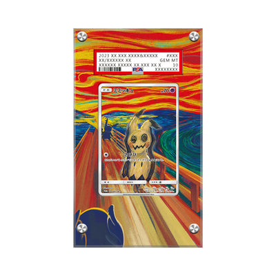 Mimikyu 289/SM-P SCREAM Munch - Pokémon PSA Extended Artwork Protective Card Display Case