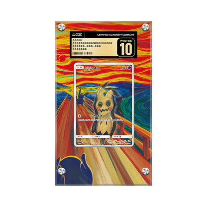Mimikyu 289/sm-p Scream Munch - Pokémon Extended Artwork Protective Display Case Psa/cgc/raw