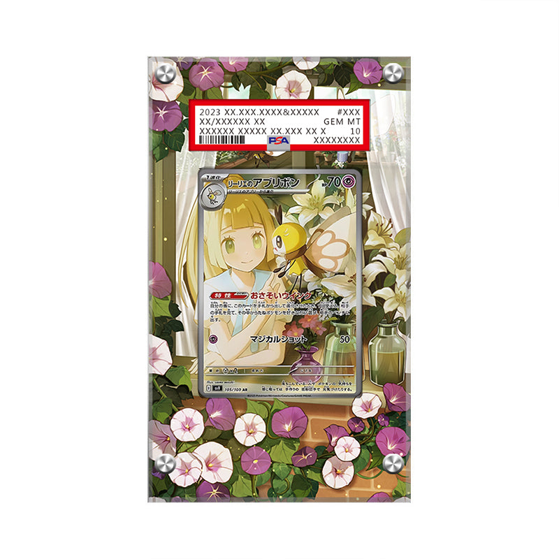 Lillie's Ribombee - Pokémon Extended Artwork Protective Display Case Psa/cgc/raw