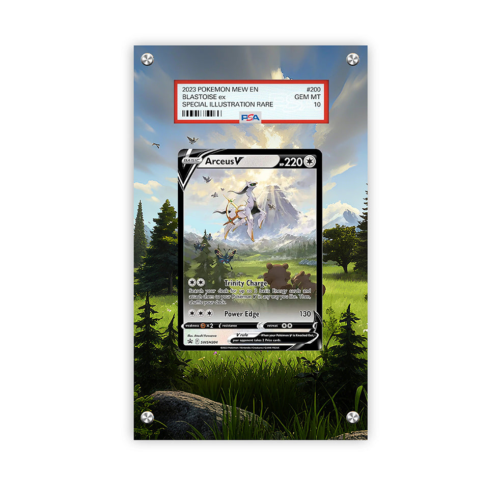 Arceus V SWSH204 - Pokémon PSA Extended Artwork Protective Card Display Case