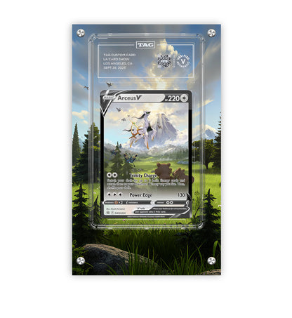 Arceus V Swsh204 - Pokémon Extended Artwork Protective Card Display Case Psa/cgc/tag/raw