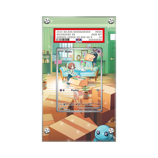 Ralts 211/198 - Pokémon PSA Extended Artwork Protective Card Display Case