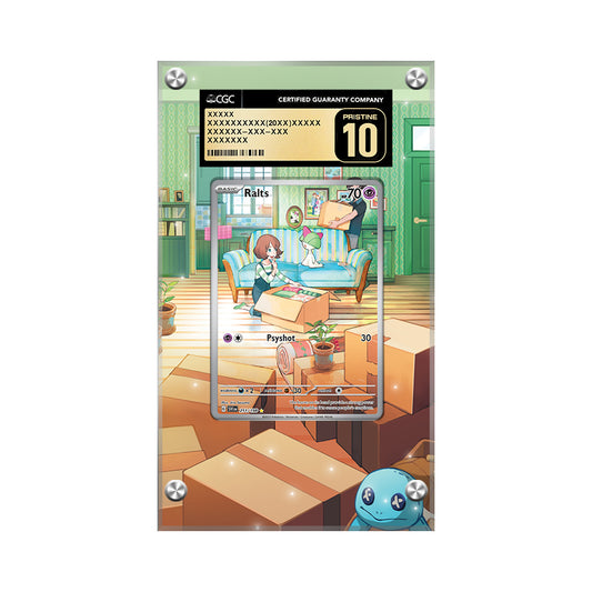 Ralts 211/198 - Pokémon CGC Extended Artwork Protective Card Display Case