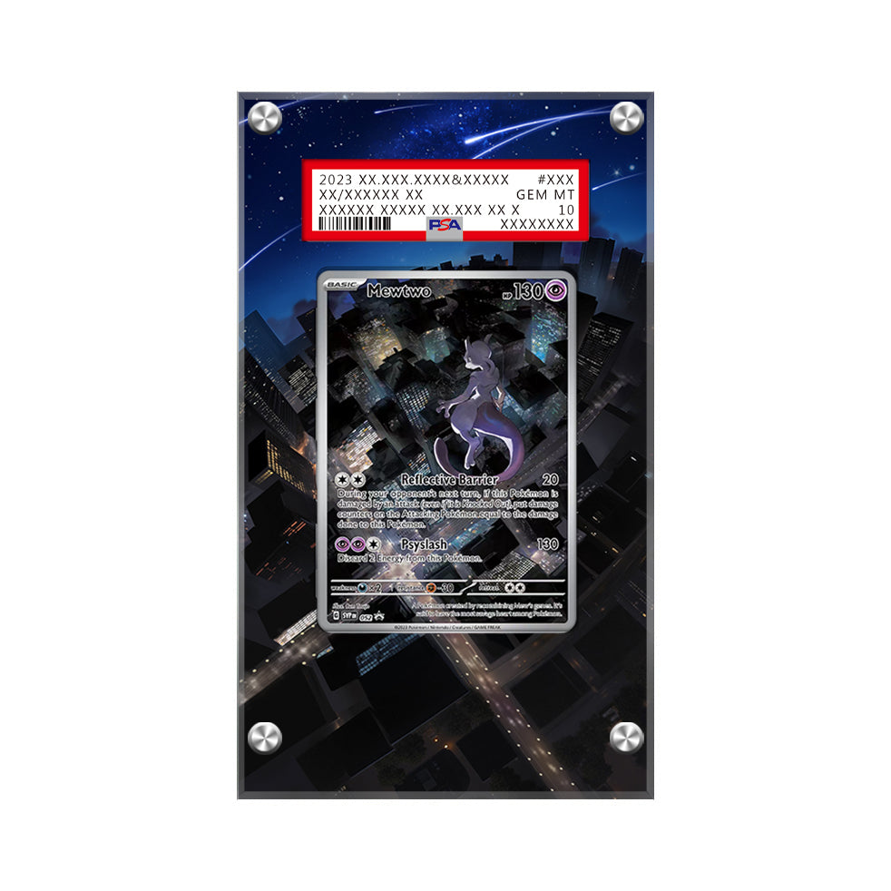 Mewtwo 052 - Pokémon Extended Artwork Protective Card Display Case Psa/cgc/raw