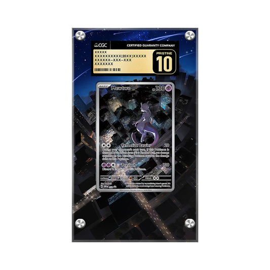 Mewtwo 052 - Pokémon CGC Extended Artwork Protective Card Display Case