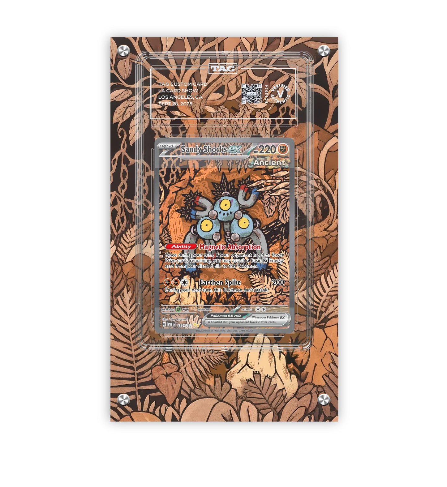 Sandy Shocks EX 159/131 - Pokémon Extended Artwork Protective Card Display Case Psa/cgc/tag/raw