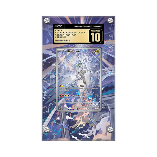 N's Reshiram 167/159 - Pokémon CGC Extended Artwork Protective Card Display Case