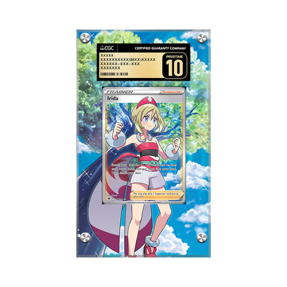 Irida 186/189 - Pokémon Extended Artwork Protective Card Display Case Psa/cgc/raw